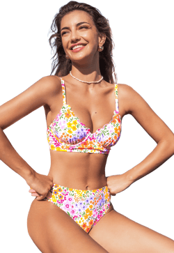 Petal Fiesta Floral Bikini Set - XL