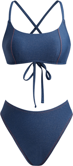 Britney Denim Bikini Set - XS