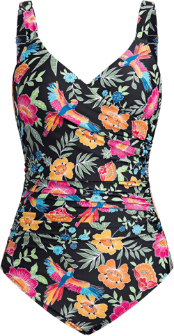 Pretty Petals Tummy Control One-Piece Swimsuit - L