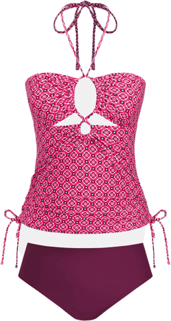 Summer Jam Ornate Tankini Set - XL