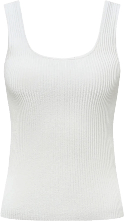 ribbed-knit tank top