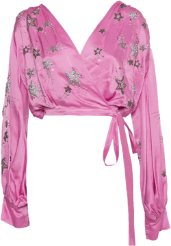 rhinestone-embellished top