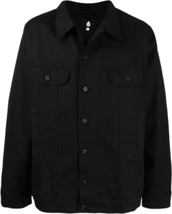 button-front denim jacket