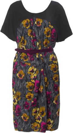 floral-print midi dress
