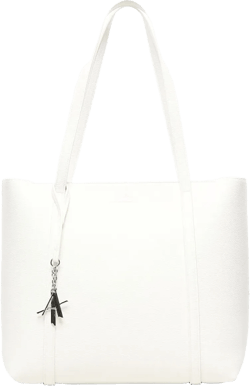 logo-charm two-handle tote bag