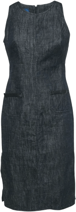 denim midi dress