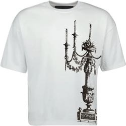 chandelier-print cotton T-shirt