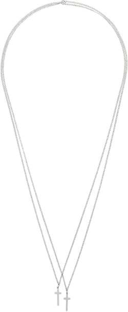 double cross necklace