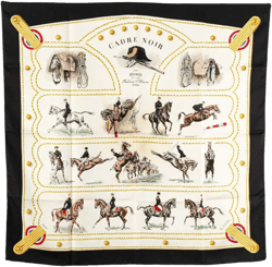 20th Century Cadre Noir Silk Scarf scarves