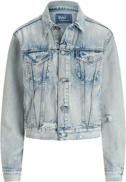 distressed denim jacket