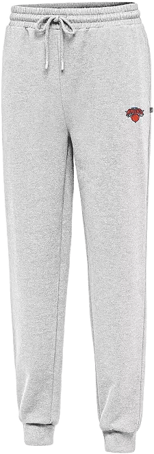 Men's Heather Gray New York Knicks Idol Jogger Pants