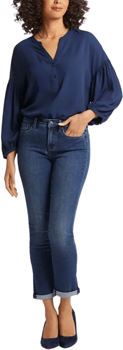 Petite Sheri Slim Roll Cuff Jeans