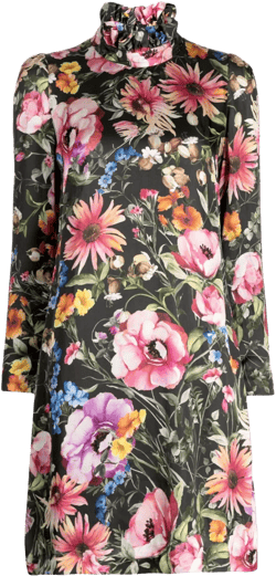 Romeo floral-print shift minidress