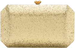 Fortune Solar glitter clutch bag