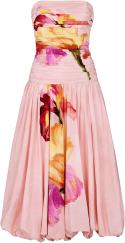 Despina strapless midi dress