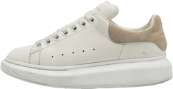 platform suede-panel sneakers