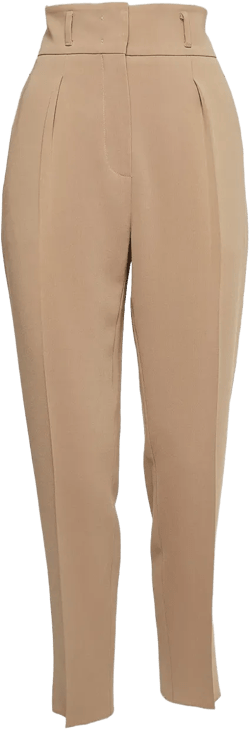 pleated high-waist trousers