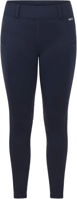 Kerrits Women's Flex Lite Silicone Knee Patch Horse Riding Tights – Lightweight Equestrian Leggings, Secure Grip, Two Pockets Galaxyblue X-Small