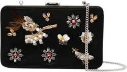 crystal-embellished clutch bag 