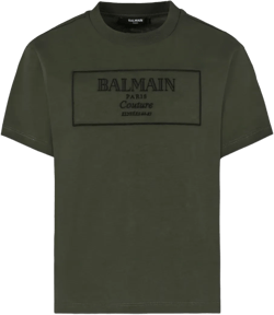 logo-embroidered T-shirt