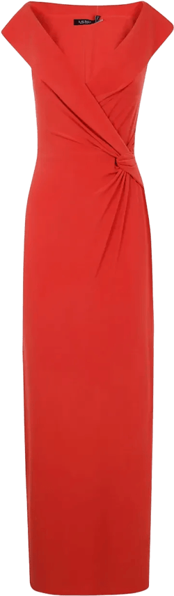 knot-detail maxi dress