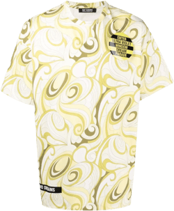 abstract-print T-shirt