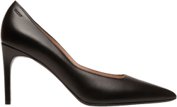 leather pointed-toe pumps