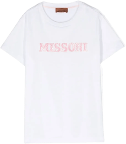 logo-embroidered cotton T-shirt 