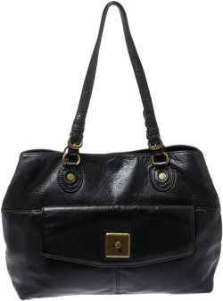 pre-owned leather dual-handle tote bag