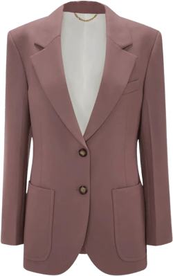 Victoria Beckham Patch Pocket Blazer - Mauve