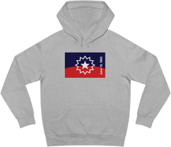Juneteenth Flag Premium Women's Hoodie - Heather Grey