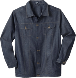 Liberty Blues by KingSize Lightweight Comfort Denim Jean Jacket - 3XL, Rigid Wash