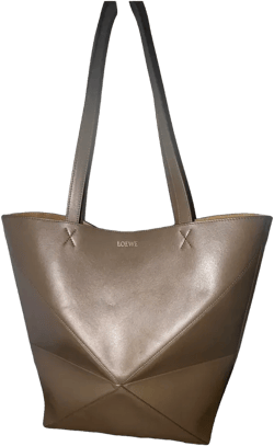 Puzzle Fold leather tote