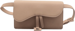 Saddle leather crossbody bag