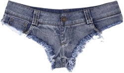 Womens Sexy Low Rise Mini Denim Shorts Hot Pants Cheeky Jeans Shorts Clubwear Bikini Thong