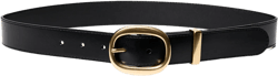 LIFETIME SOLID BRASS LEATHER WIDE BELT