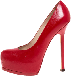leather heeled pumps