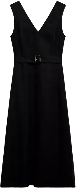 Women's Flared Linen Dress