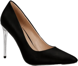 STAKES Womens Clear Heel Classic Pumps