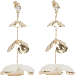 Statement Resin Flower Drop Earrings