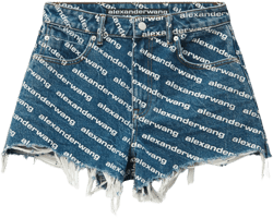Bite Logo Short In Deep Blue Denim