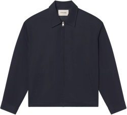 Poplin Cotton Jacket -- Dark Navy