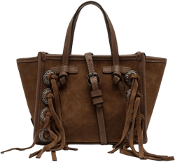 Miss Marcella suede fringed tote bag