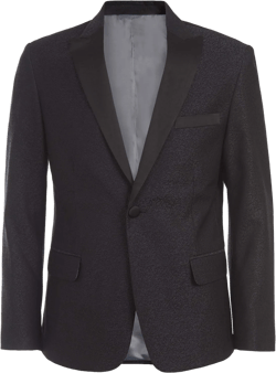Calvin Klein Boys' Formal Suit Jacket Big Boys 10 Black Jacquard