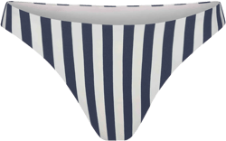 Eighties High-Cut Bikini Bottom in Marine Vertical Stripes