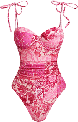 x JJD Island Fresco Paisley One-Piece Swimsuit - XS