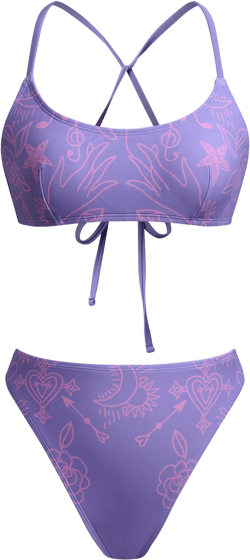 Mystic Sun Purple Bikini Set - M