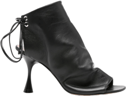 85mm leather ankle boots