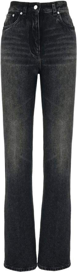 high-rise flared jeans