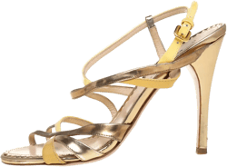 110mm patent-leather straps sandals